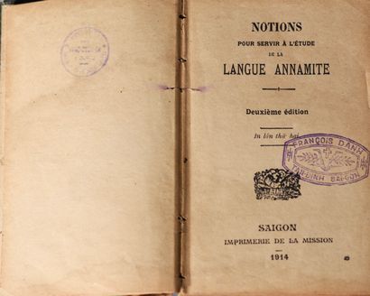 null Dictionnaires Franco-Annamites

Un ensemble de 3 volumes reliés édités par l'imprimerie...