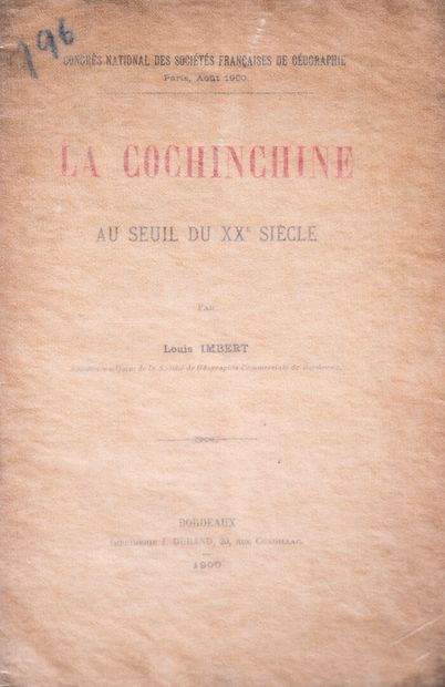 null 1883.

Deux plaquettes sur Saïgon et la Cochinchine.

- M.A. Petillon / La Cochinchine...