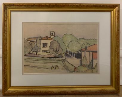 Abel LAUVRAY (1870-1950). 

Petit village...
