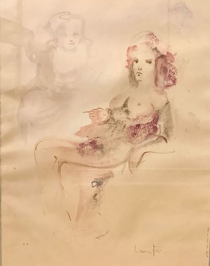 
Leonor FINI (1907-1996)

Nu féminin assis

Lithographie...