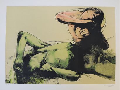 Luis CABALLERO (1943-1995)

The lovers 

Lithograph...