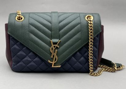 Yves SAINT-LAURENT 

Quilted calf leather...
