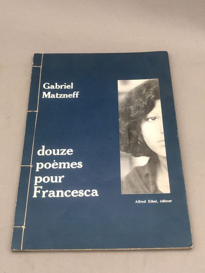 null MATZNEFF (Gabriel). Twelve poems for Francesca. Paris, La table ronde, 1984.

In-8...