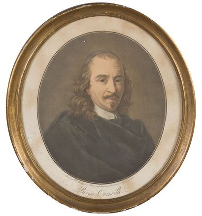 null Gallery of illustrious men from the 16th to the 18th century. 

Set of 14 oval...