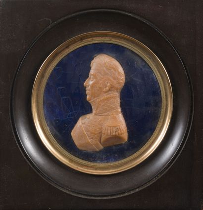 Miniature en cire représentant le roi Charles...