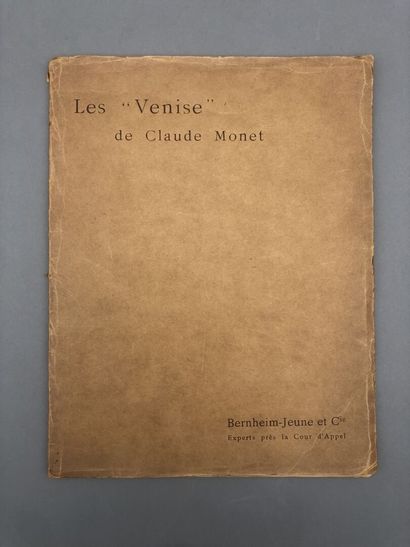 null MONET (Claude). "Venise". Neuf reproductions de tableaux (un fac-simile et huit...