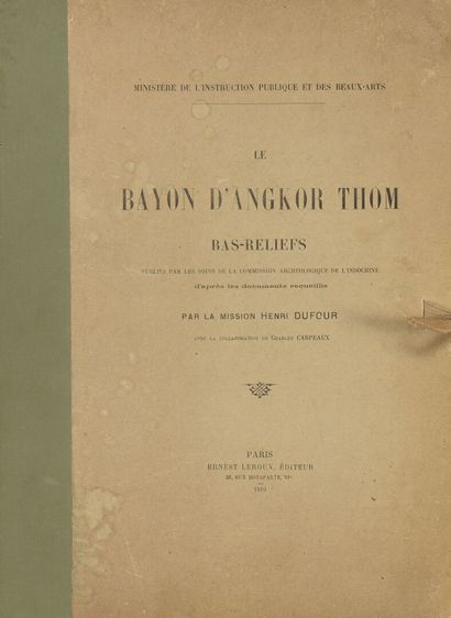 1910. 

LE BAYON D'ANGKOR THOM BAS-RELIEFS....