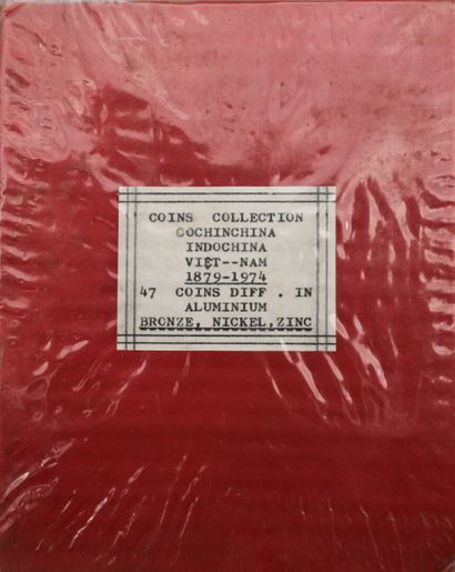 null 1879-1974. 

Petit album de 47 pièces, sapèques et piastres, Cochinchine et...