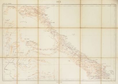 1889 
Hué - Carte de l'Annam en couleur dressée...