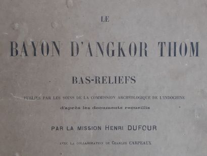 null 1910. 

LE BAYON D'ANGKOR THOM BAS-RELIEFS. 

Publiés par les soins de la Commission...