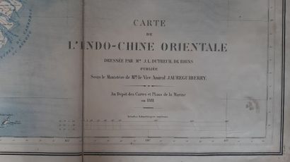 null 1881.

Carte de l'Indo-Chine orientale dressée par Mr J.L Dutreuil de Rhins....