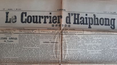 null 1905. 

Le Courrier de Haiphong, 1905 (19ème année) - Lot de 8 numéros 

- N°...