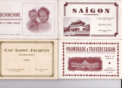 null NADAL - BRAUN

Lot de 12 carnets de cartes postales en noir et blanc: Saïgon,...