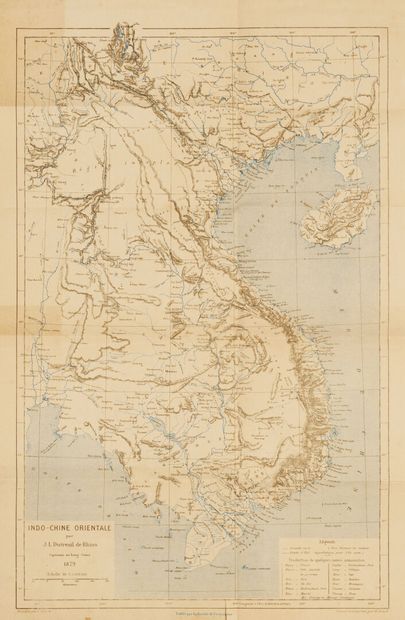 null 1858 et 1879. 

- Carte de l'Empire d'Annam Tonkin et Cochinchine. Imprimé en...