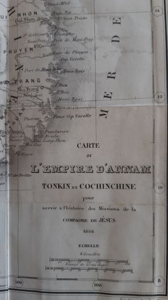 null 1858 et 1879. 

- Carte de l'Empire d'Annam Tonkin et Cochinchine. Imprimé en...