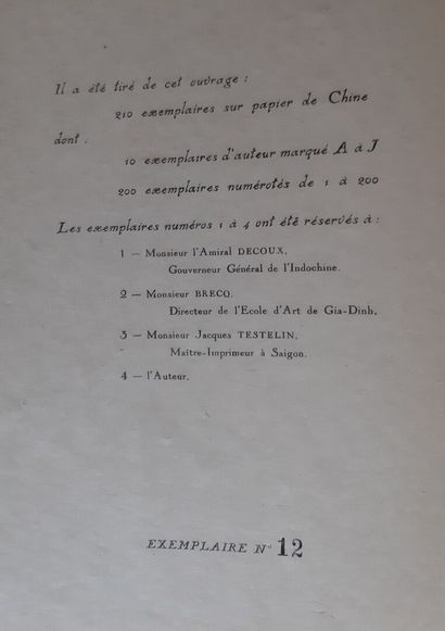 null 1940

POUJADE (Jean). 

Bateaux en Indochine. Volume folio (Dimensions 31x26,5...