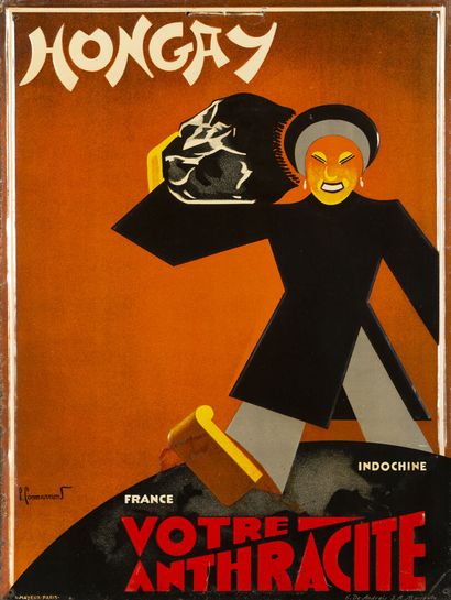 1930. HONGAY, VOTRE ANTHRACITE

Plaque publicitaire...