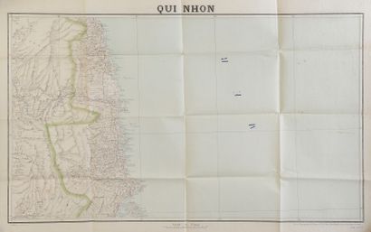 null 1897-1900. 

Un ensemble de 5 cartes dites " d'état-major " de l'Indochine parmi...