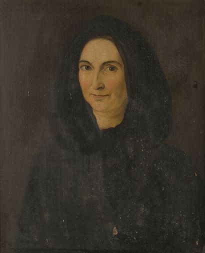 null Ecole du XIXe siècle

Portrait d'une femme en habit noir

Huile sur toile.

65,5x53,5...