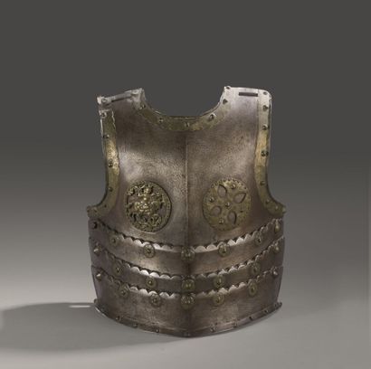  Plastron of armor of winged Hussar. Heavy type, it is made of four articulated parts...