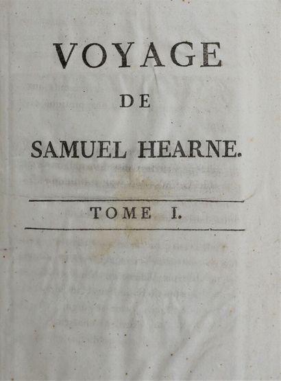 null Lot comprenant :

- HEARNE (Samuel). [Voyage de Samuel Hearne, du fort du Prince...