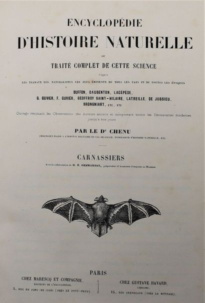 null CHENU (Dr Jean-Charles). Encyclopédie d'histoire naturelle ou traité complet...