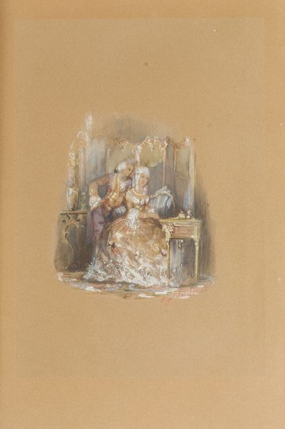 null Hippolyte Omer BALLUE (1820-1867)

Couple galant dans un salon à la mode Louis...