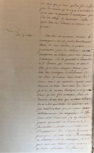 null Manuscrit - Italie. Voiage d'Italie en 1768. Fait par A.C.F. Tingeroux de Blaveau,...