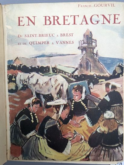 null Regionalism. Set of volumes: 

- GOURVIL (F.), En Bretagne. Grenoble, Arthaud,...