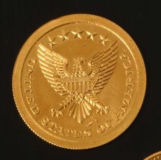 null Medal in gold 999 °/°° with the double effigy of John Fitzgerald Kennedy and...