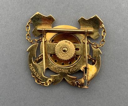 null MYCCA brooch for Motor Yacht Club de la Côte d'Azur - in 18K yellow gold (750...