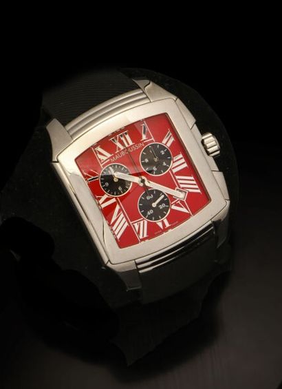 null MAUBOUSSIN, "Délit Délirante" model

Men's chronograph watch in stainless steel,...