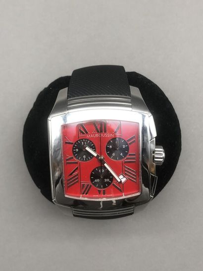 null MAUBOUSSIN, "Délit Délirante" model

Men's chronograph watch in stainless steel,...