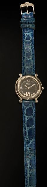 null CHOPARD, "Happy Sport" model

Ladies' wristwatch in steel, bezel set with five...