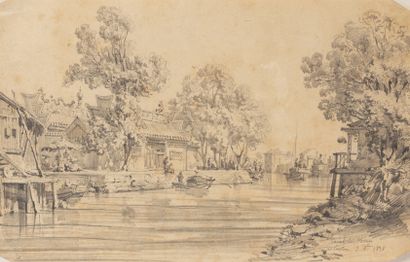 Auguste BORGET (1808-1877)

Canton, le canal...