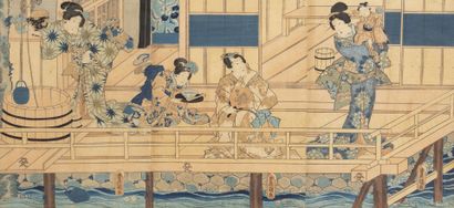 null UTAGAWA KUNISADA (1786-1864).

Young women scene and family scene

Two Ukiyo-e...
