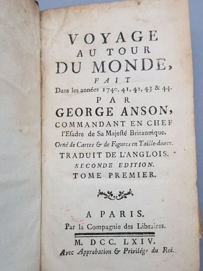 null Sn - Anson (George), Voyage autour du monde, fait dans les années 1740, 41,...