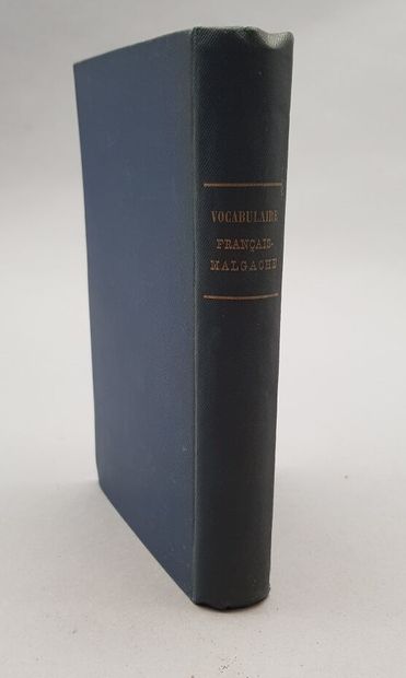 null MALZAC (Victorin).

French-Malagasy Vocabulary.

P., Challamel 1900, in-16,...