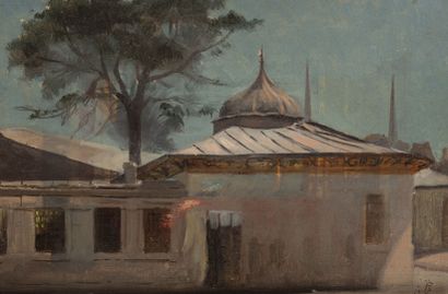null Alexandre BAILLY (1866-1949)

Egypte, vue d'un palais

Huile sur panneau. Monogrammée...