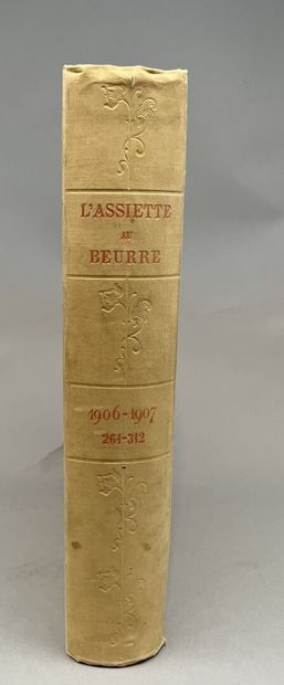 null " L'Assiette au beurre "

Suite de 3 volumes reliés en percaline crème à rehauts...