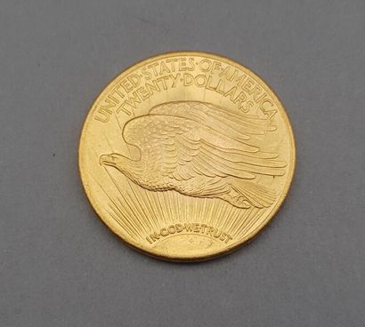 null Pièce de 20 dollars en or. Type Liberty d'après Augustus Saint-Gaudens. 1925.

Poids...