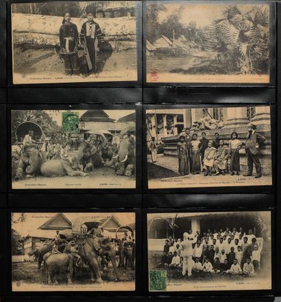 null LAOS

Binder of about 150 postcards in black and white and colors, edition La...