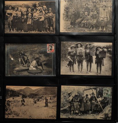 null 1904-1911

TONKIN and COCHINCHINA

Binder of about 330 postcards in black and...