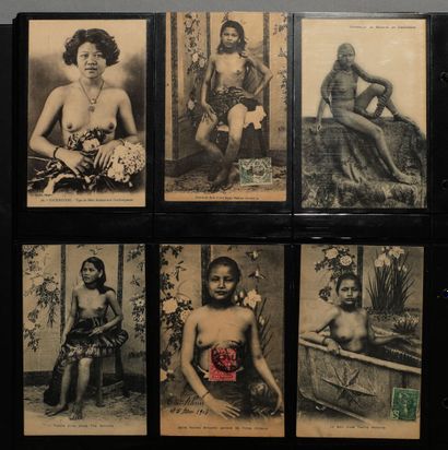null 1904-1911

TONKIN and COCHINCHINA

Binder of about 330 postcards in black and...