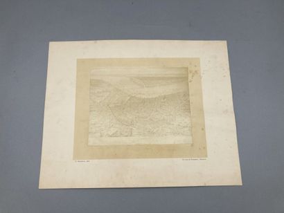 null TERPEREAU (A.). 4 large photographs in period print: - 2 photographs of a construction...