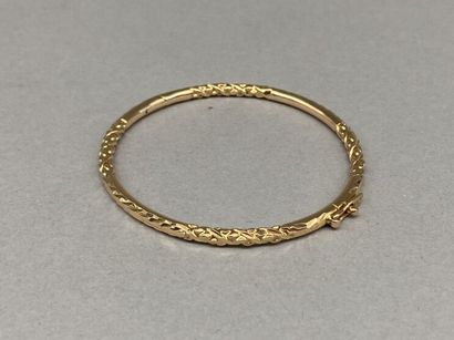 Rigid articulated bracelet in gold 18 K (750...