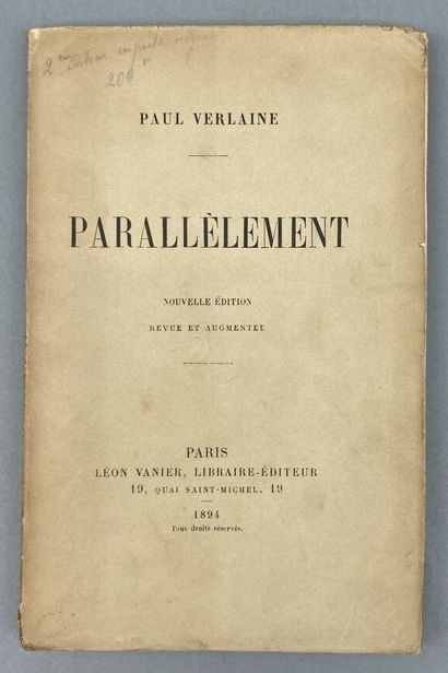 VERLAINE (Paul). Parallel. New revised and...