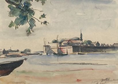 Maurice ASSELIN (1882-1947)

Port city

Ink,...