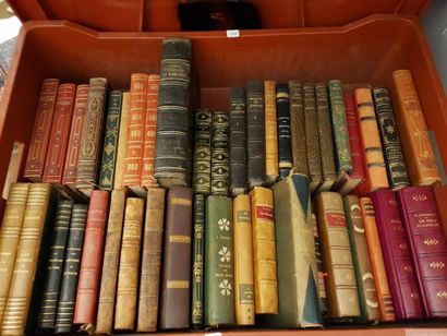 null Lot including: 

- MANNETTE comprising a lot of books in full bindings including...