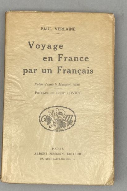 null VERLAINE (Paul). Journey in France by a Frenchman. Paris, Léon Vanier, A. Messein...